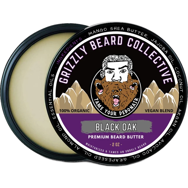 Black Oak Beard Butter | Grizzly Beard Collective